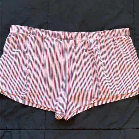 Old Navy Intimates Purple Striped PJ Shorts - Picture 2 of 3